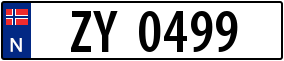 Trailer License Plate